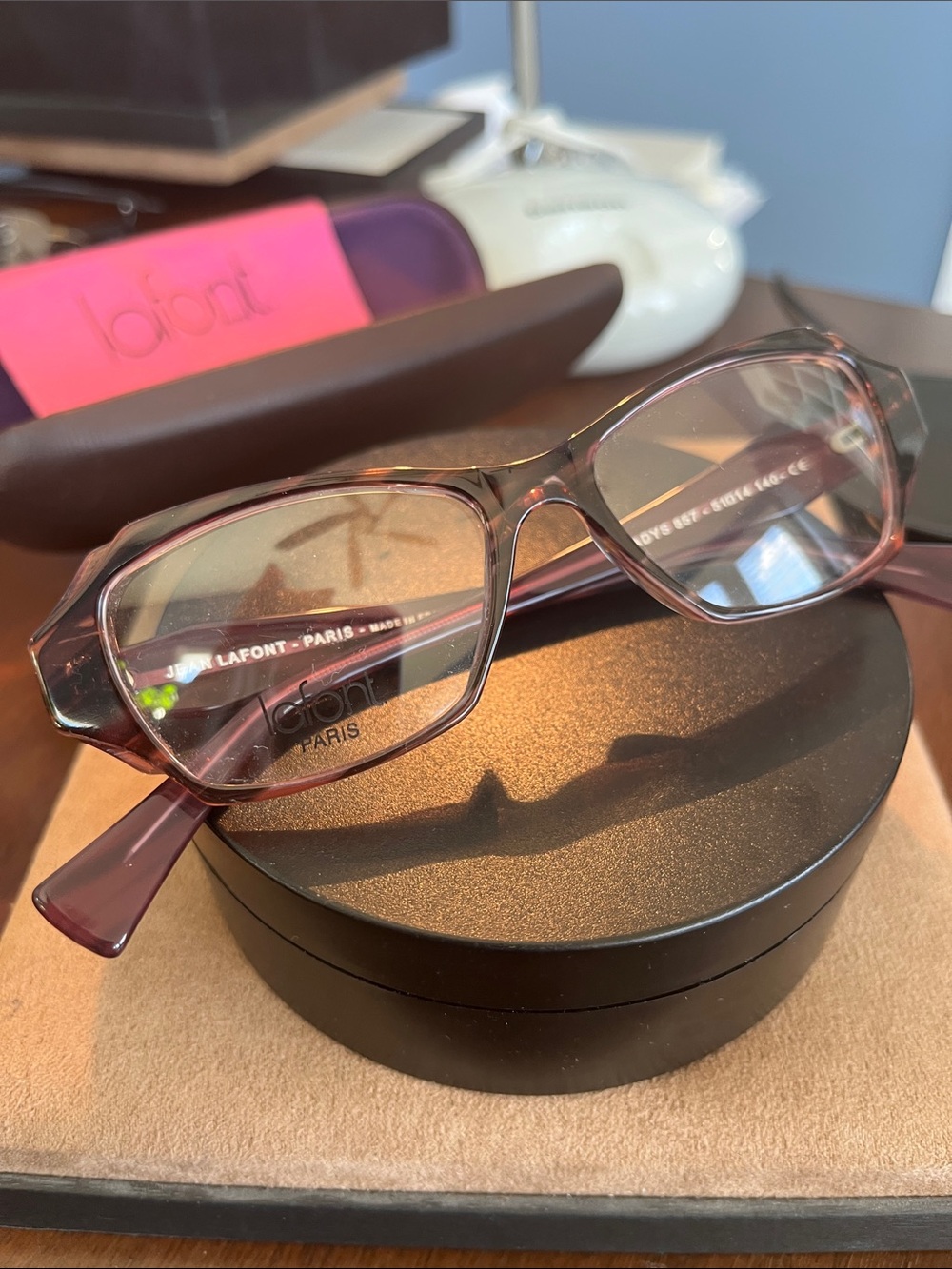 Lafont Gladys 857 51/14/140 Purple “new” auth Frames and case